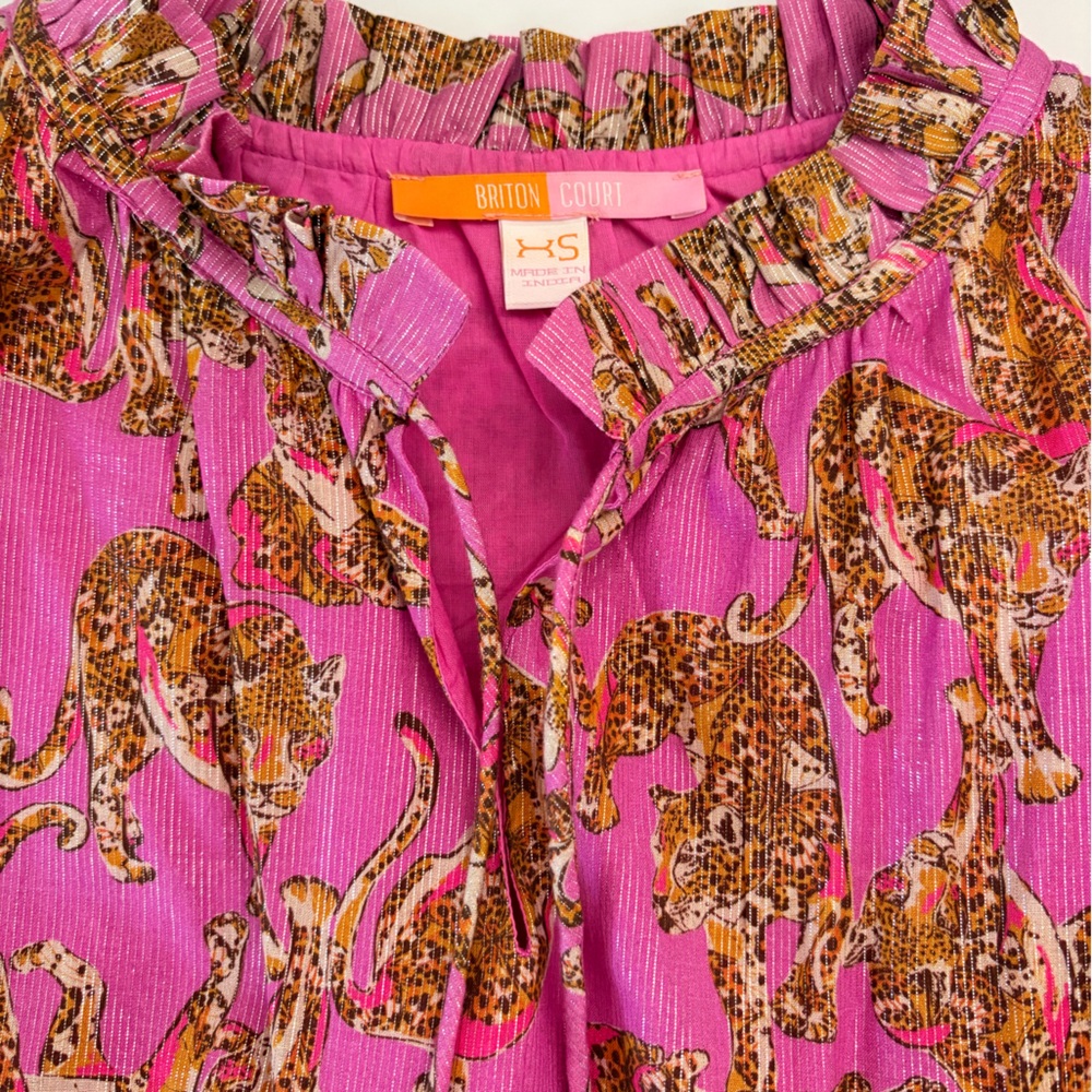 Britton Court Jodi Maxi in pink cheetah print - Picture 3 of 7